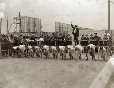Olympic Games - Start of the 400 Meter Race at the 1904 Olympics by Jessie Tarbox Beals